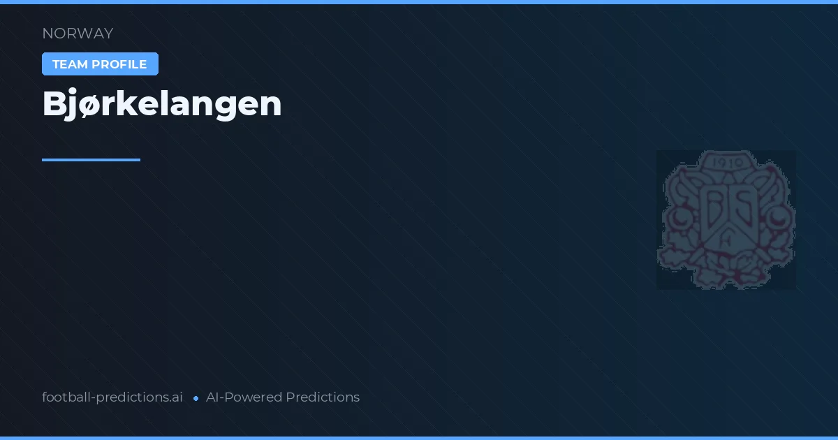 Bjørkelangen Prognoser & Statistik