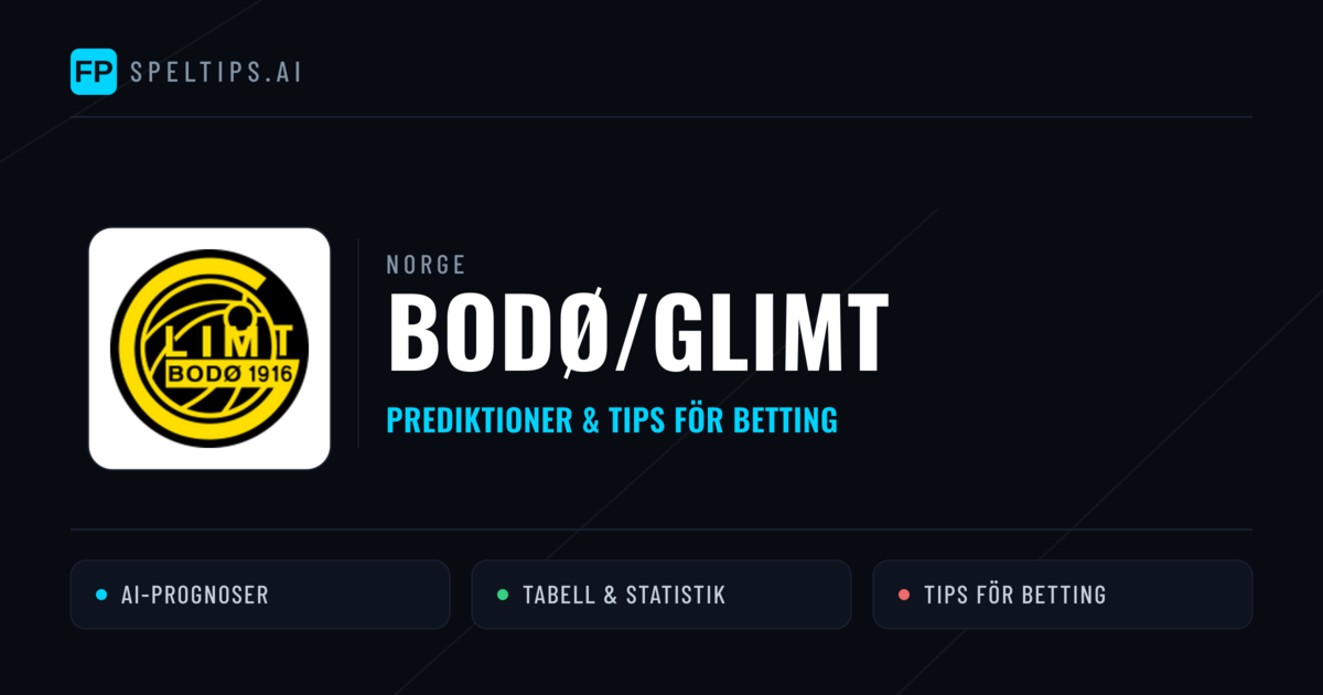 Bodø/Glimt Prognoser & Statistik