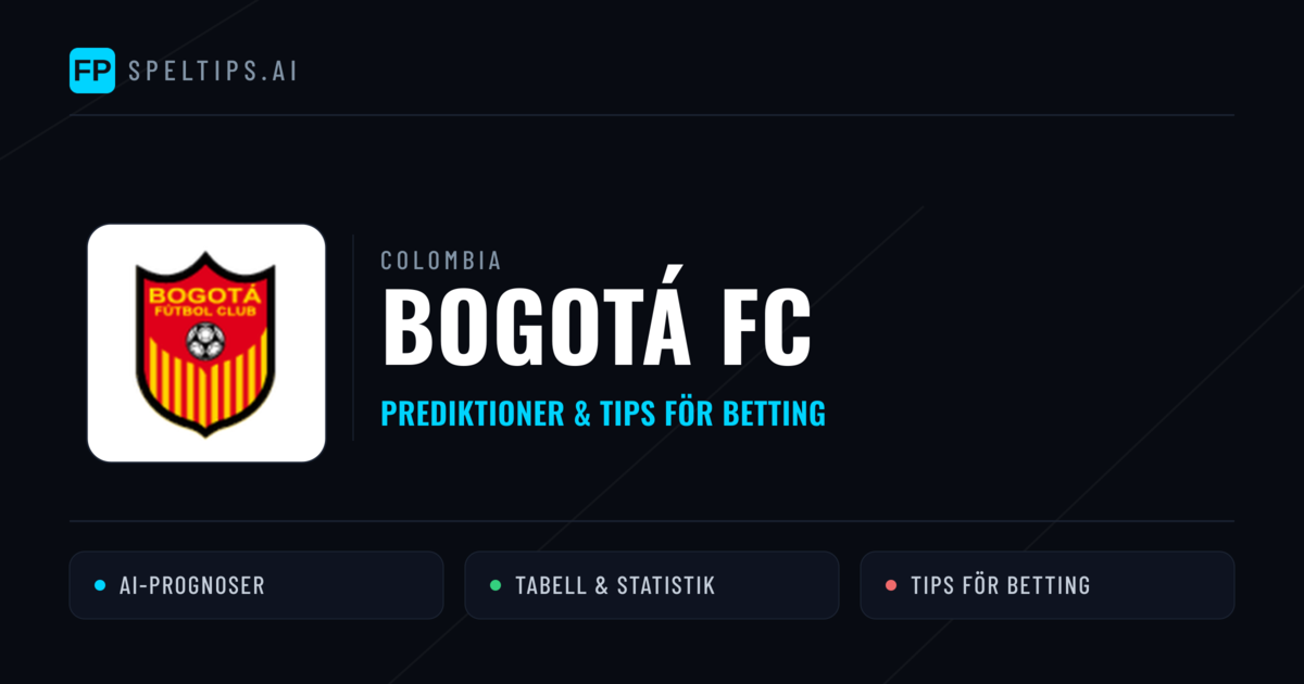 Bogotá FC Prognoser & Statistik
