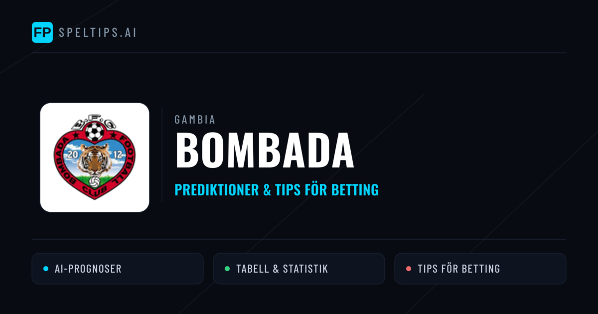 Bombada Prognoser & Statistik