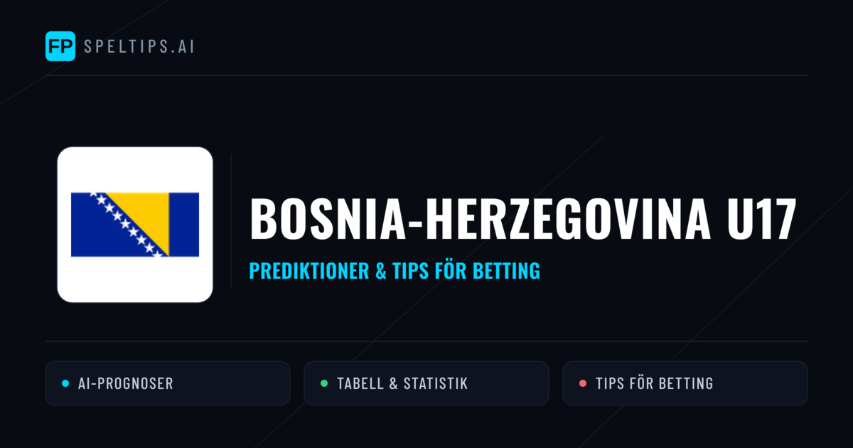 Bosnia-Herzegovina U17 Prognoser & Statistik
