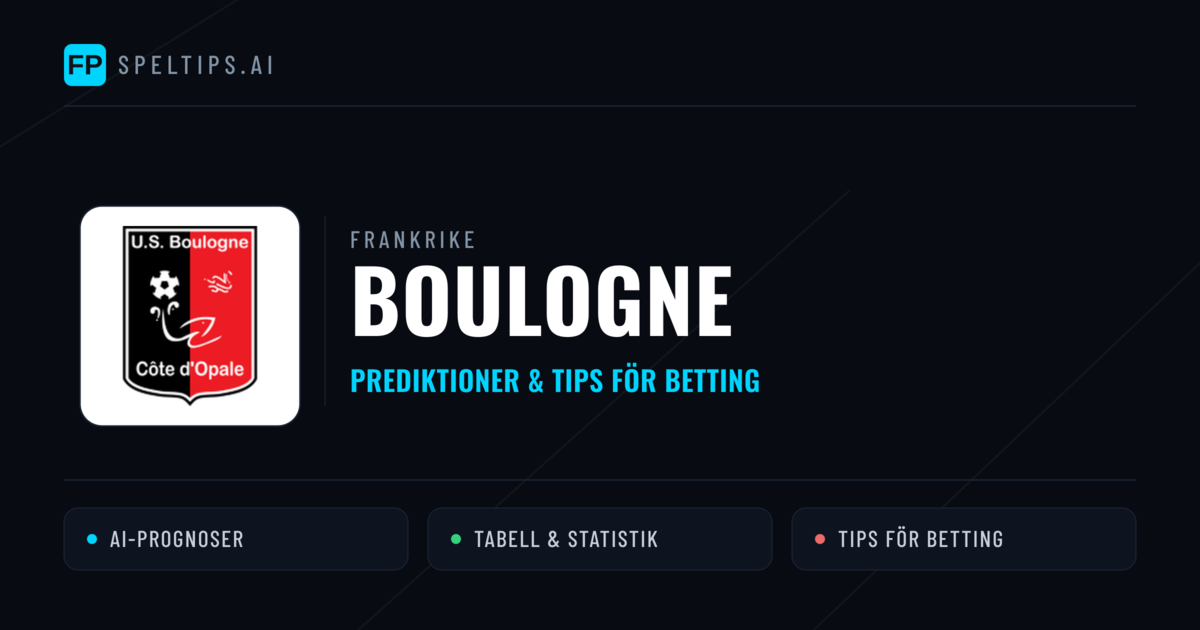 Boulogne Prognoser & Statistik