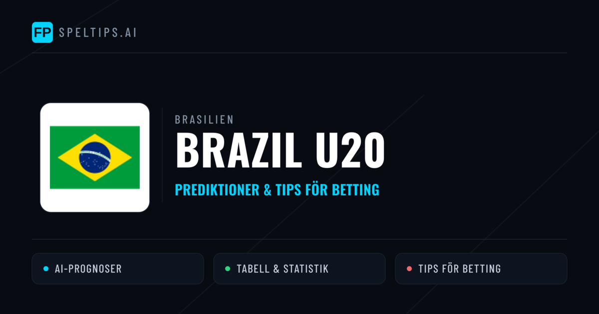 Brazil U20 Prognoser & Statistik