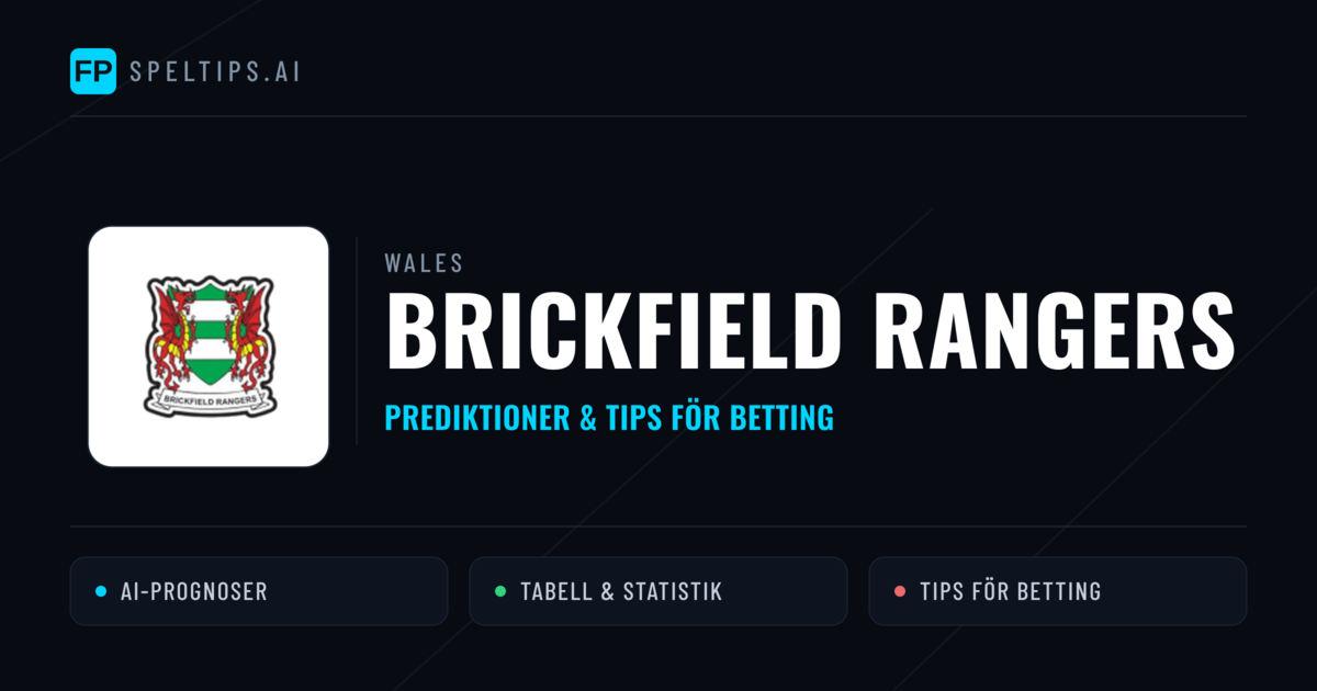 Brickfield Rangers Prognoser & Statistik