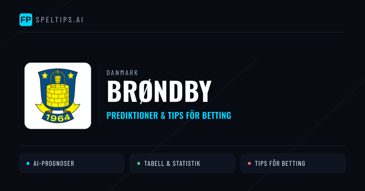 Brøndby Prognoser & Statistik