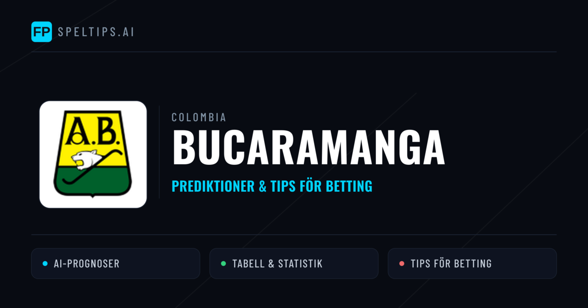 Bucaramanga Prognoser & Statistik