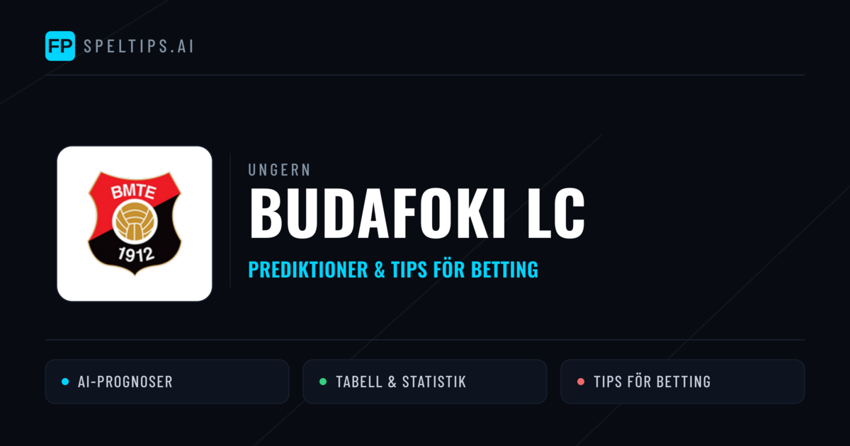 Budafoki LC Prognoser & Statistik