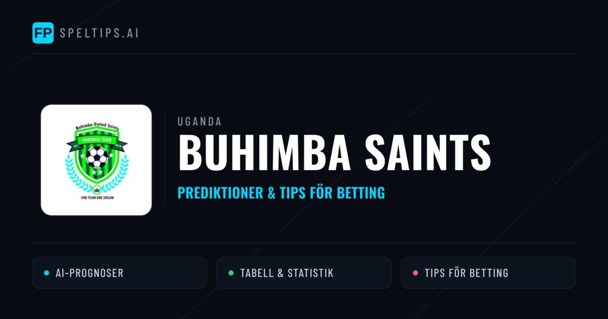 Buhimba Saints Prognoser & Statistik