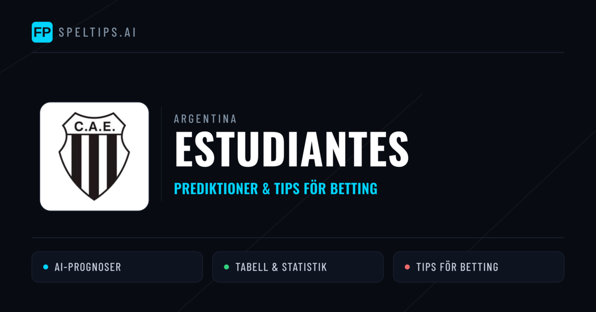 Estudiantes Prognoser & Statistik
