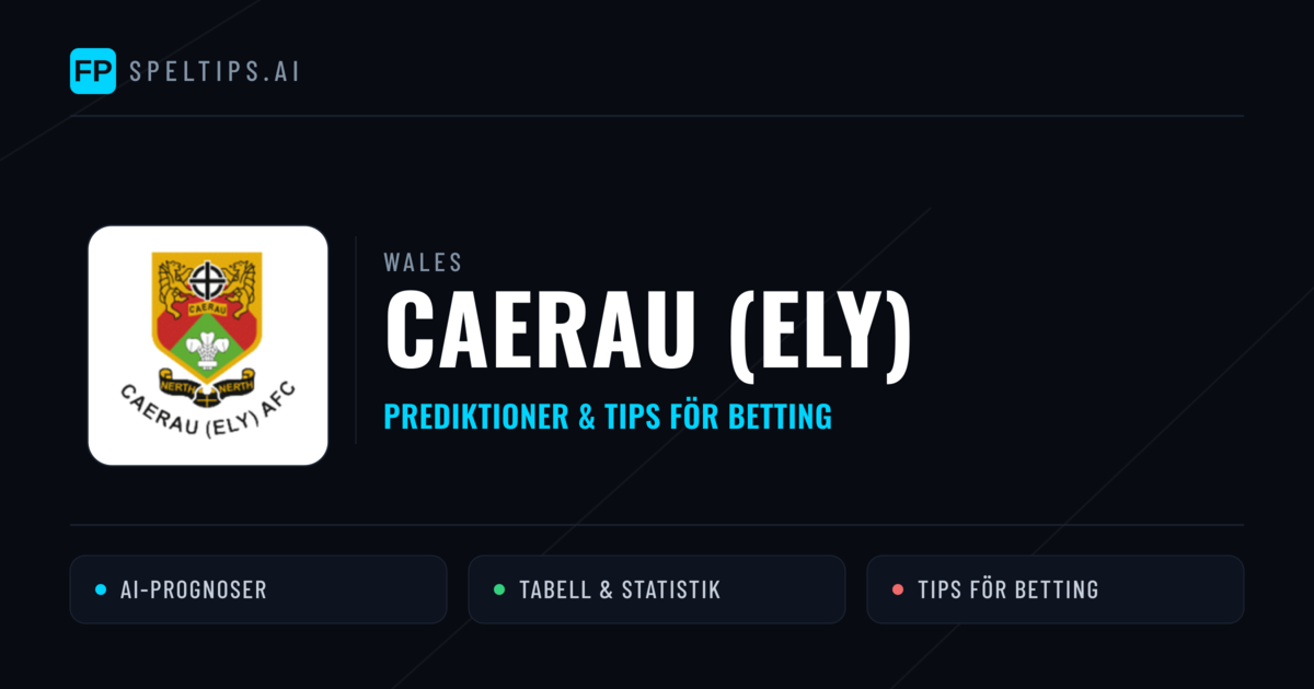 Caerau (Ely) Prognoser & Statistik
