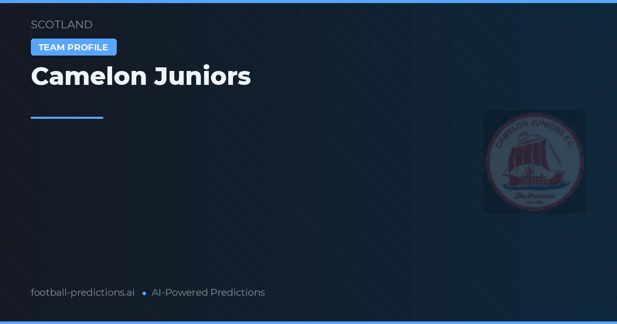 Camelon Juniors Prognoser & Statistik
