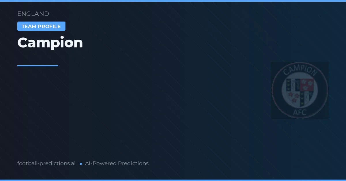 Campion Prognoser & Statistik