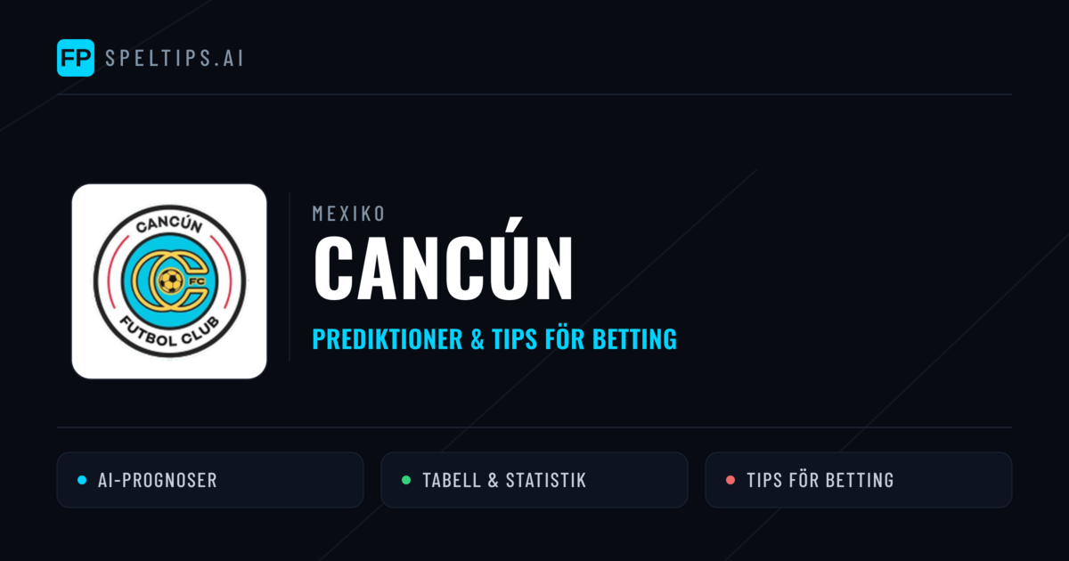 Cancún Prognoser & Statistik