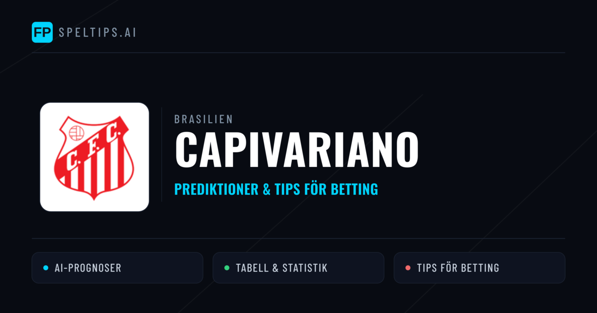 Capivariano Prognoser & Statistik
