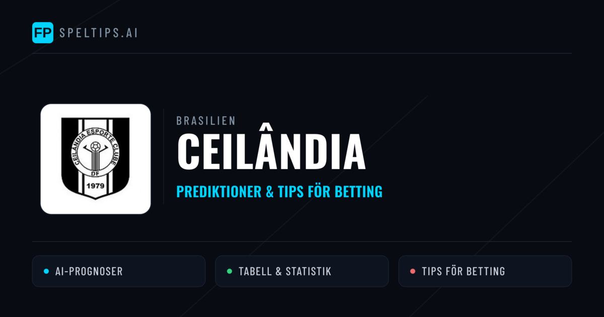 Ceilândia Prognoser & Statistik