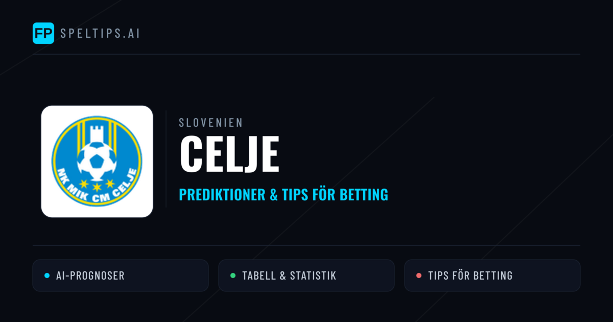 Celje Prognoser & Statistik