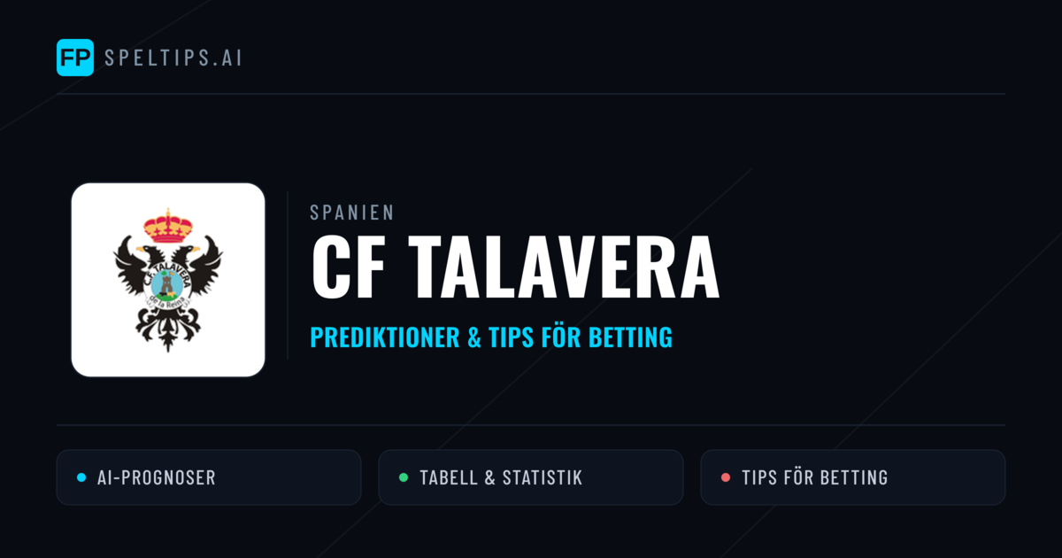 CF Talavera Prognoser & Statistik