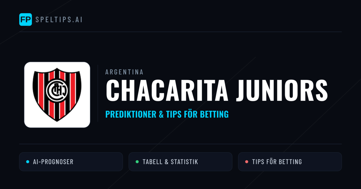 Chacarita Juniors Prognoser & Statistik