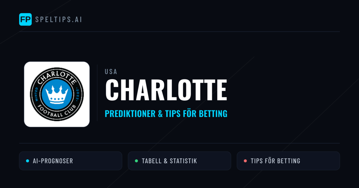 Charlotte Prognoser & Statistik