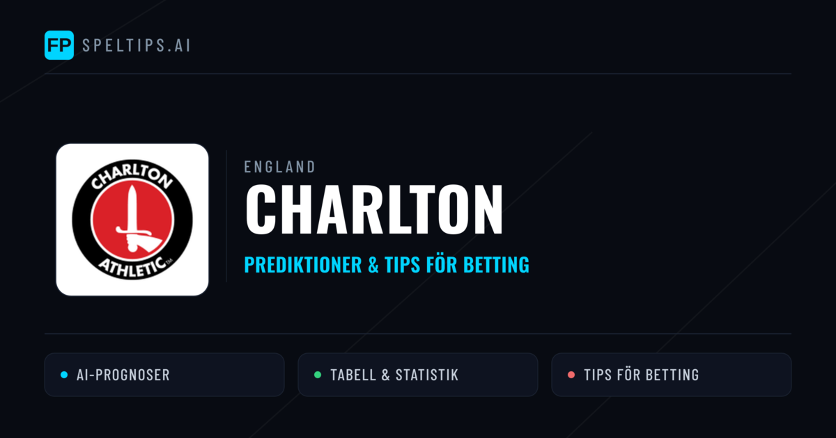 Charlton Prognoser & Statistik