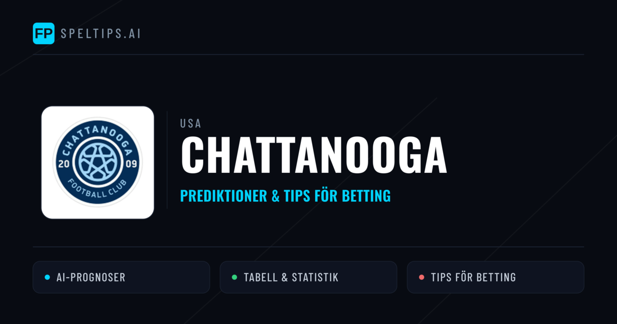 Chattanooga Prognoser & Statistik