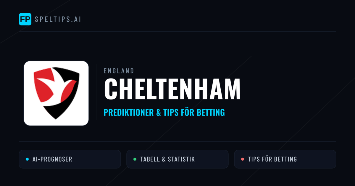 Cheltenham Prognoser & Statistik