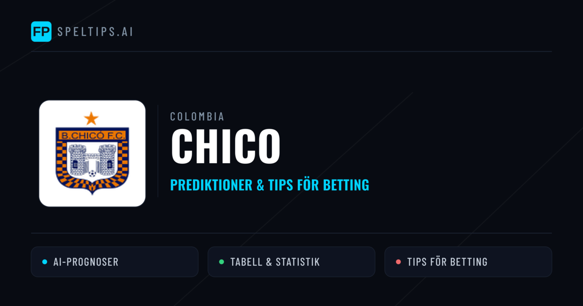 Chico Prognoser & Statistik