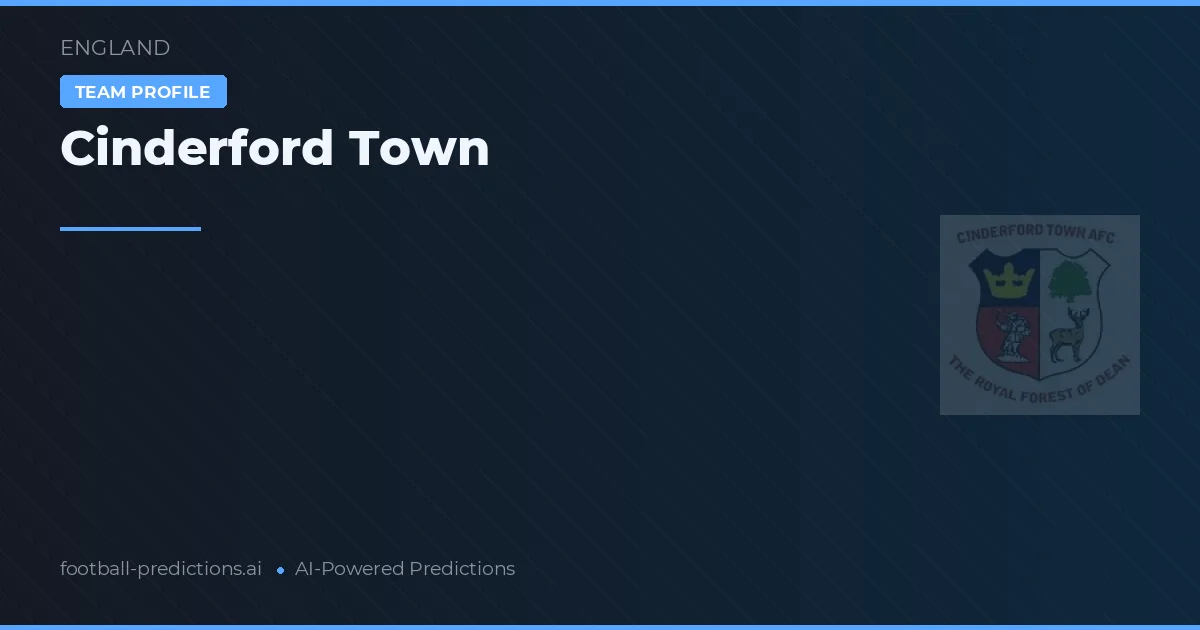 Cinderford Town Prognoser & Statistik