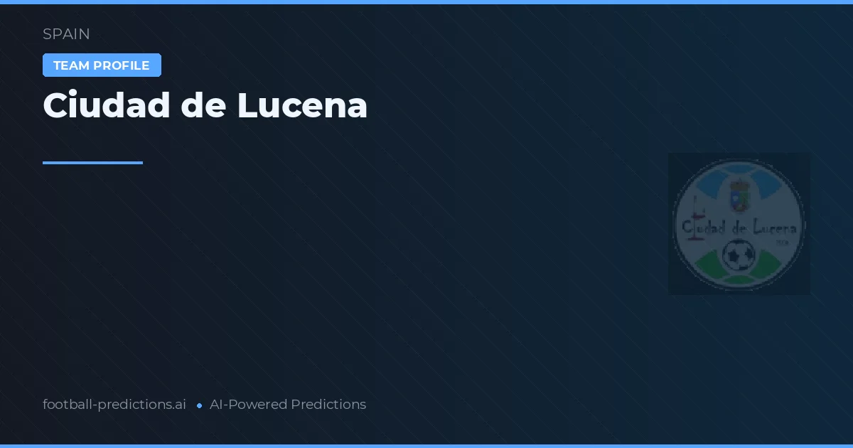 Ciudad de Lucena Prognoser & Statistik