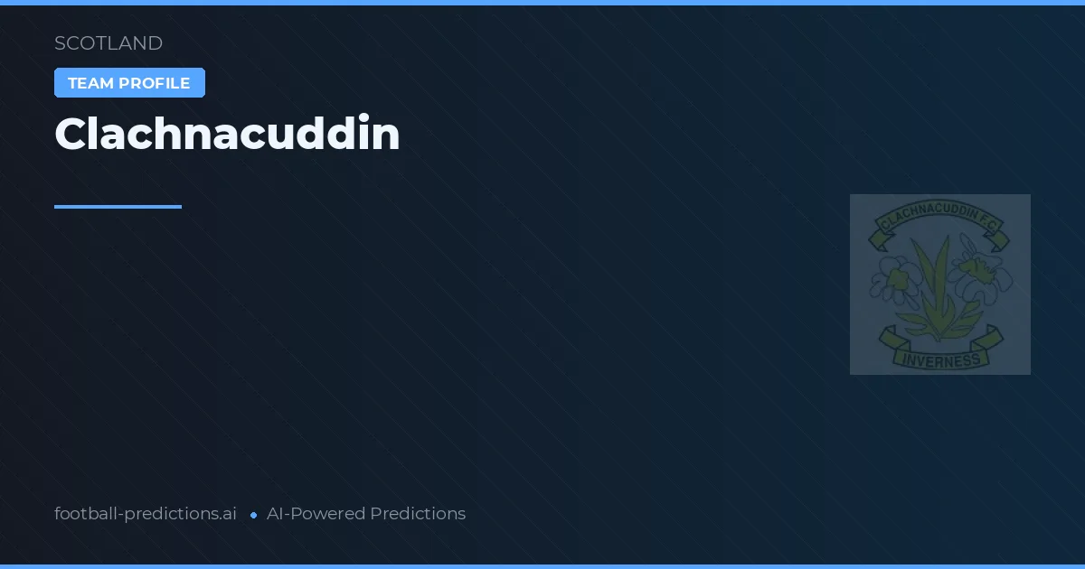Clachnacuddin Prognoser & Statistik