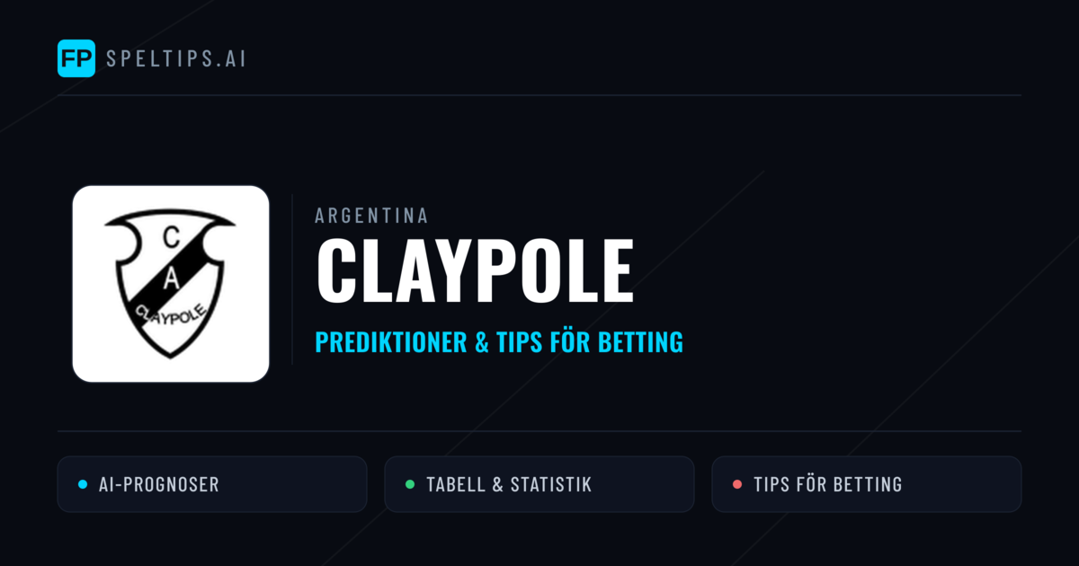 Claypole Prognoser & Statistik