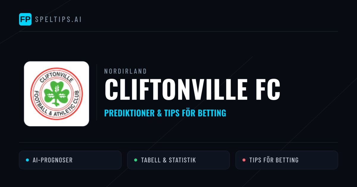 Cliftonville FC Prognoser & Statistik