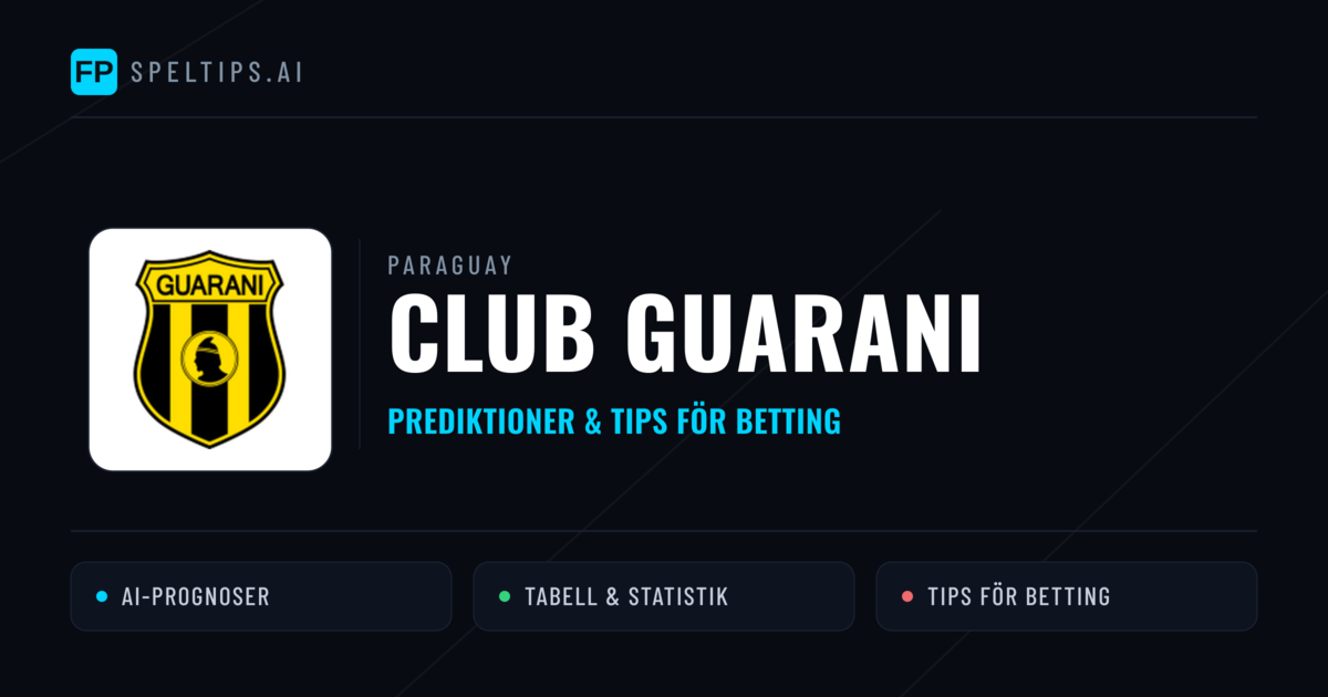 Club Guarani Prognoser & Statistik