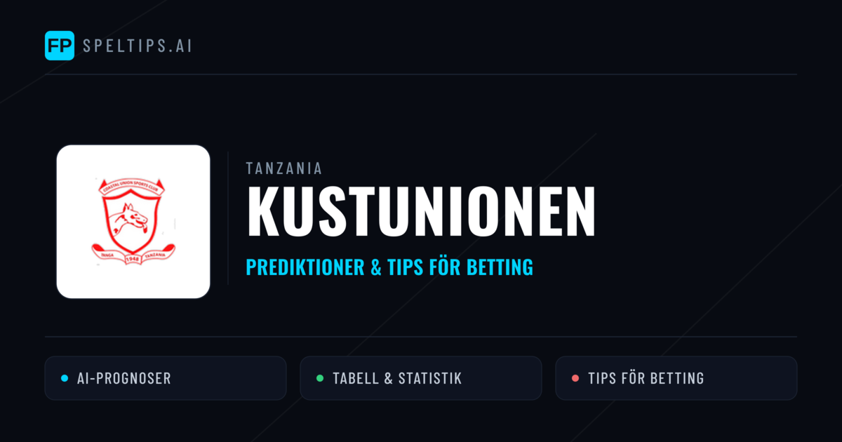 Kustunionen Prognoser & Statistik