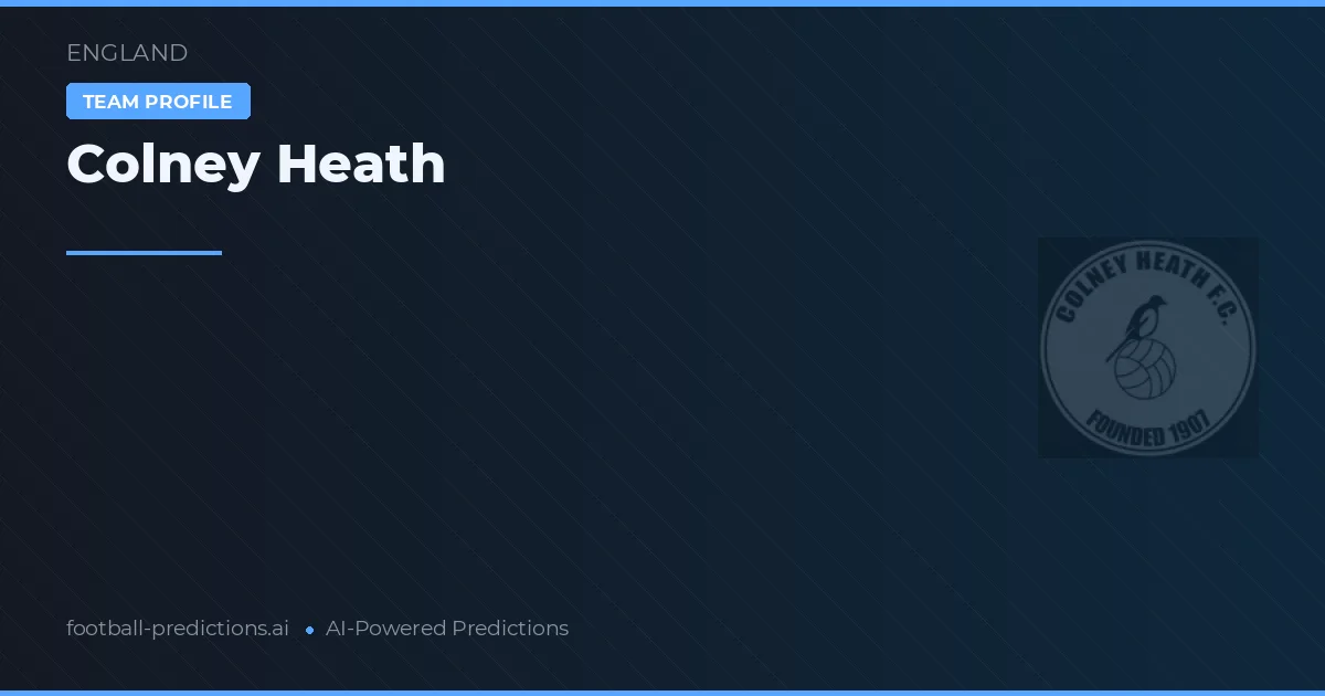 Colney Heath Prognoser & Statistik