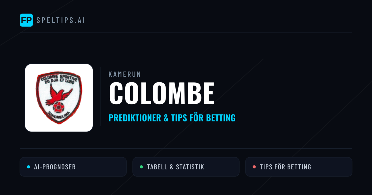Colombe Prognoser & Statistik