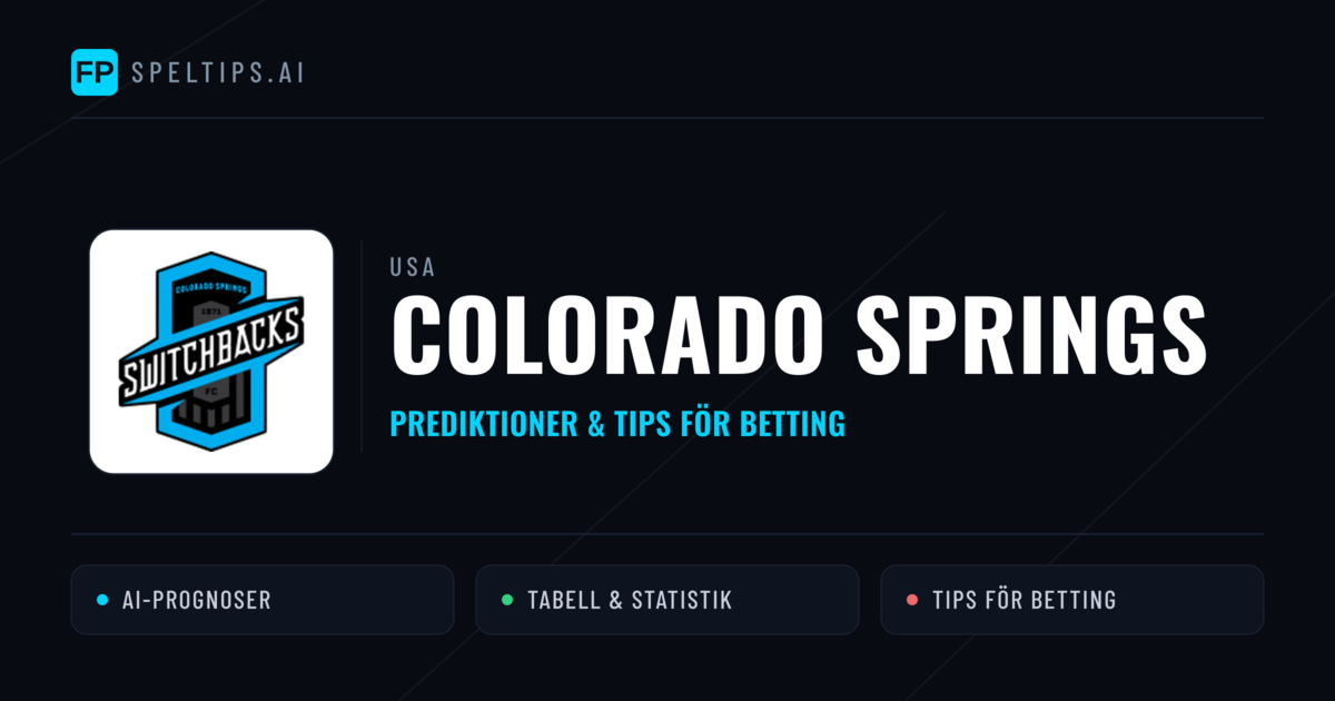 Colorado Springs Prognoser & Statistik
