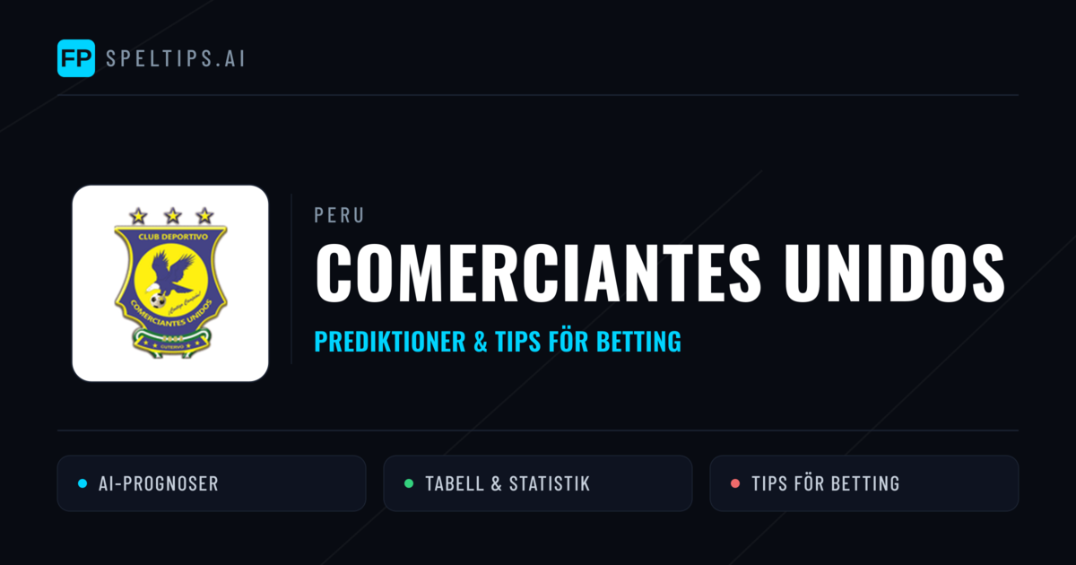 Comerciantes Unidos Prognoser & Statistik