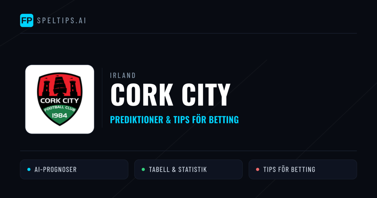 Cork City Prognoser & Statistik