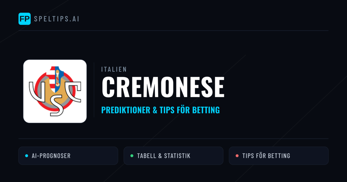 Cremonese Prognoser & Statistik