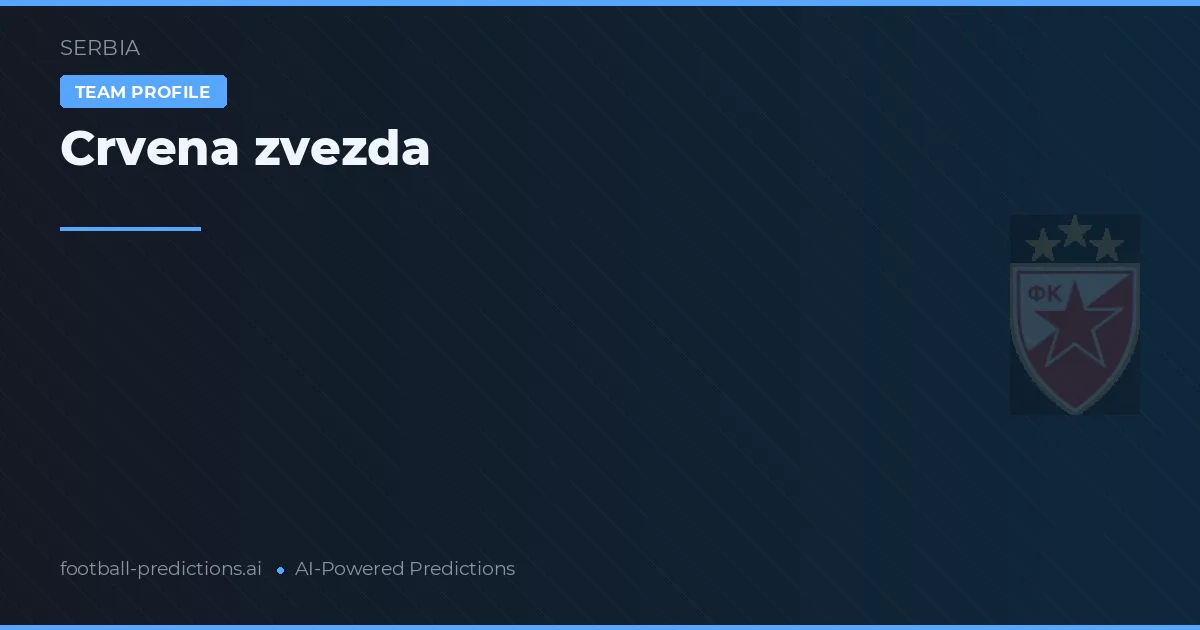 Crvena zvezda W Prognoser & Statistik