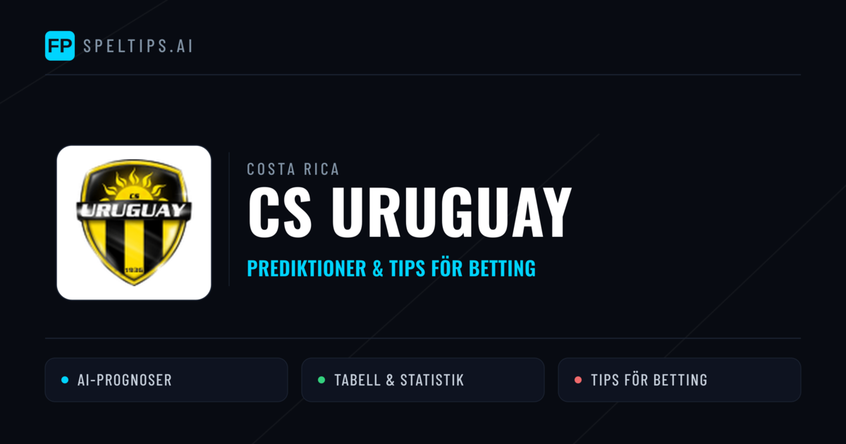 CS Uruguay Prognoser & Statistik