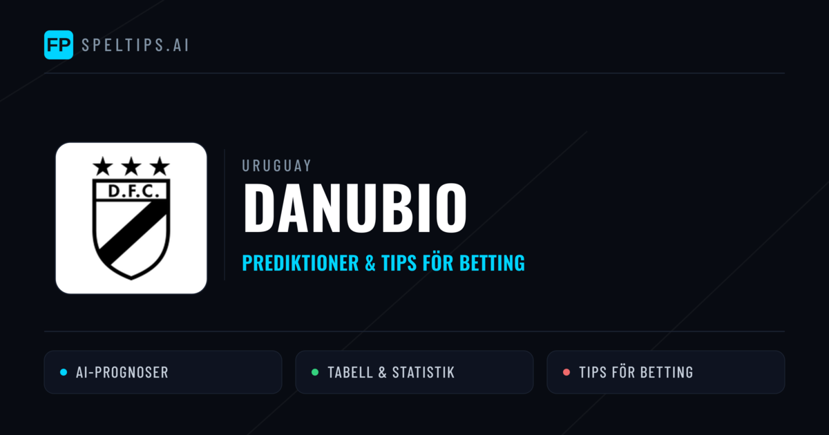 Danubio Prognoser & Statistik
