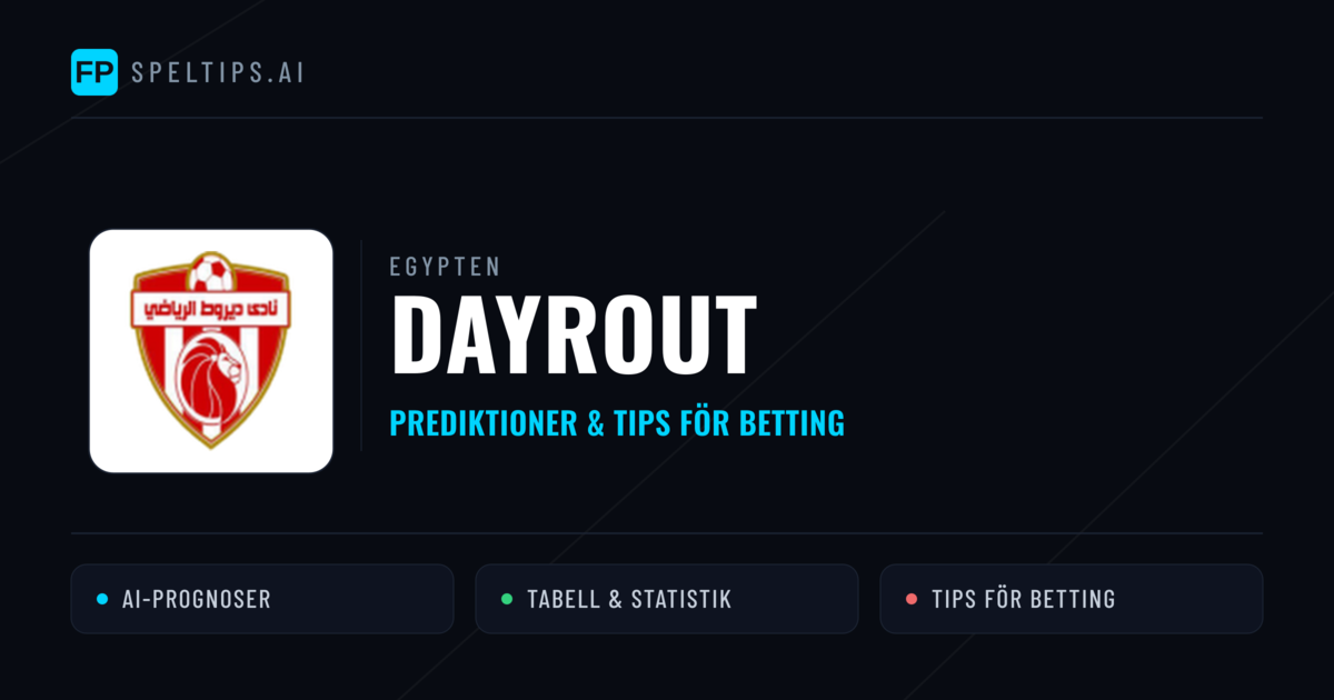 Dayrout Prognoser & Statistik