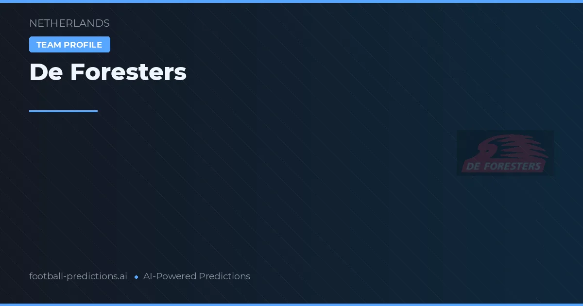 De Foresters Prognoser & Statistik