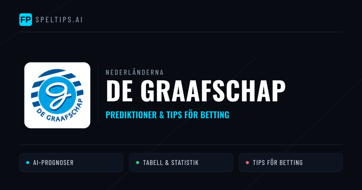 De Graafschap Prognoser & Statistik