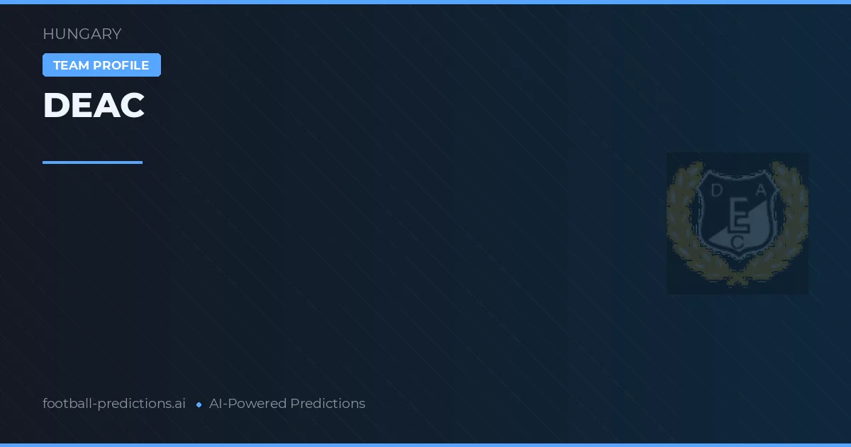 DEAC Prognoser & Statistik