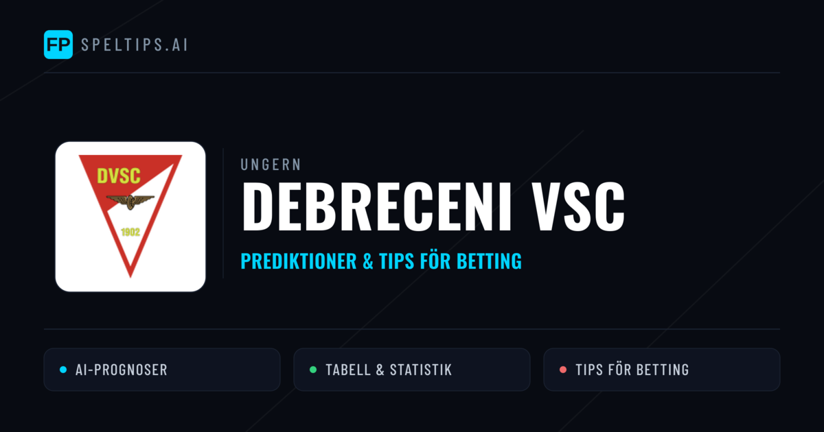 Debreceni VSC Prognoser & Statistik