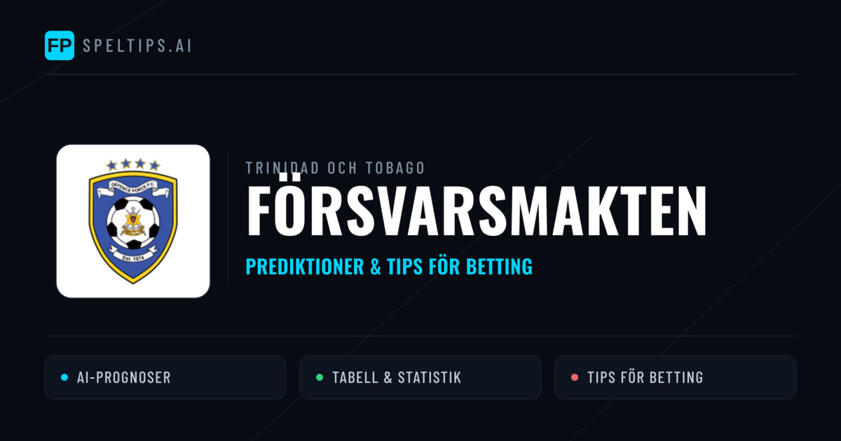 Försvarsmakten Prognoser & Statistik