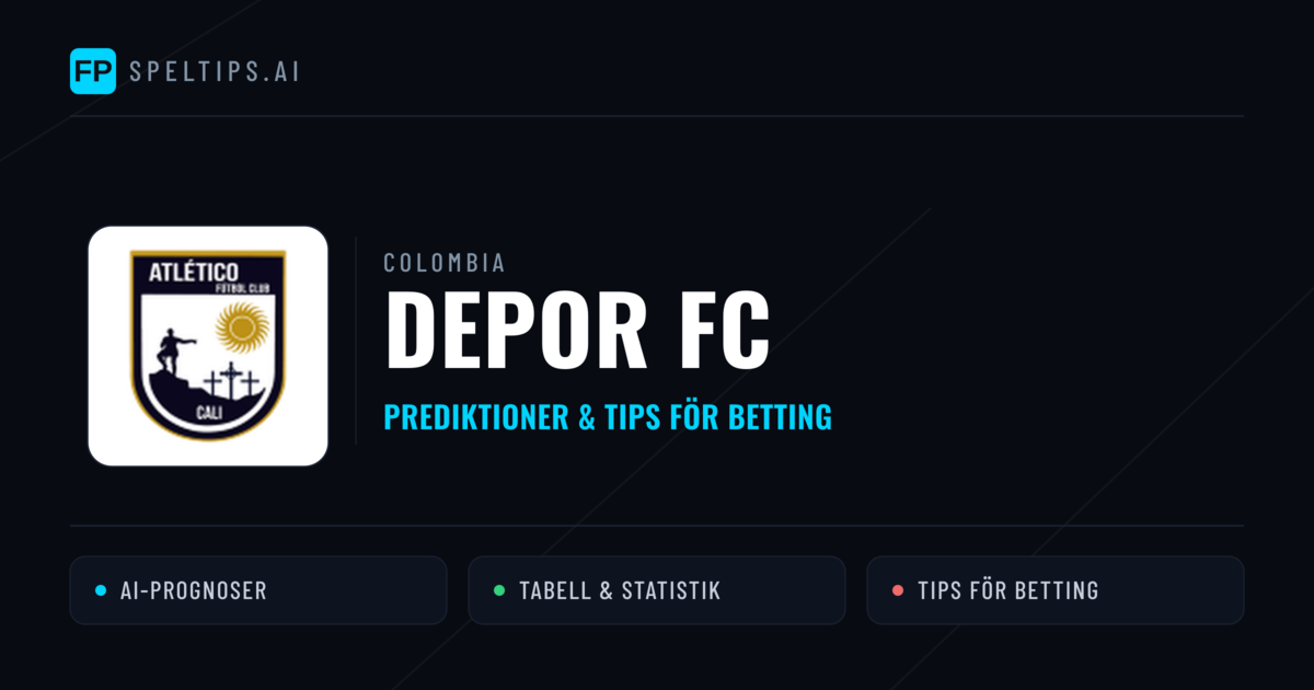 Depor FC Prognoser & Statistik